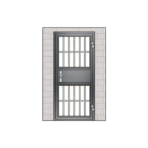 监视门-全栅栏平开结构